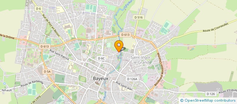 localisation de l'entreprise L.P.C.  BAYEUX