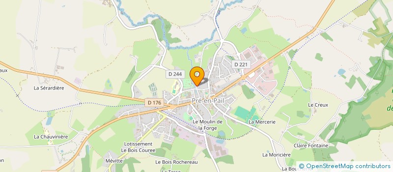 localisation de l'entreprise L.P.C.C.O.  LIGNIERES-ORGERES