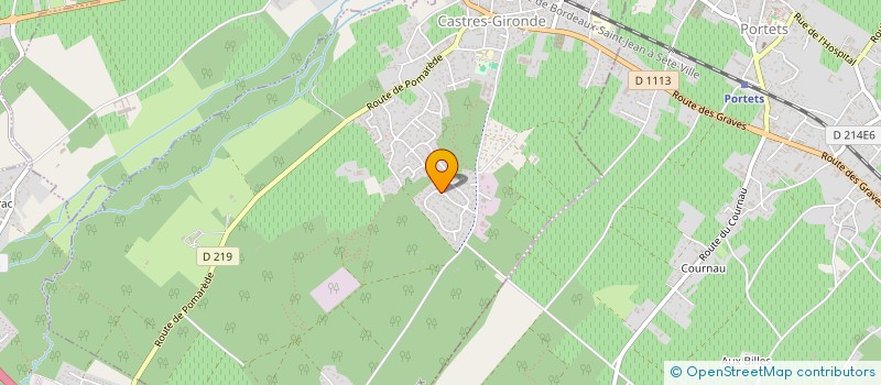 localisation de l'entreprise L.P CLIMATISATION  CASTRES-GIRONDE