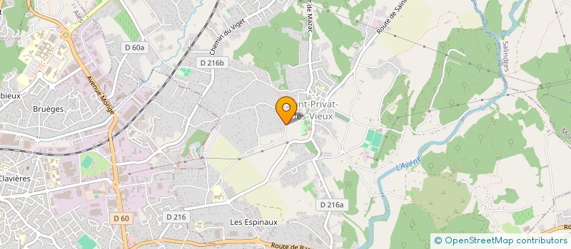 localisation de l'entreprise L&P COVER BAND  SAINT-PRIVAT-DES-VIEUX