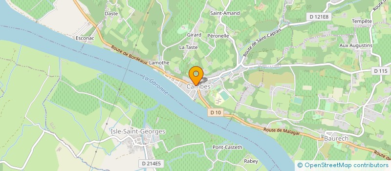 localisation de l'entreprise L.P.D.C  CAMBES