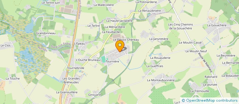 localisation de l'entreprise L.P.E.  CARQUEFOU