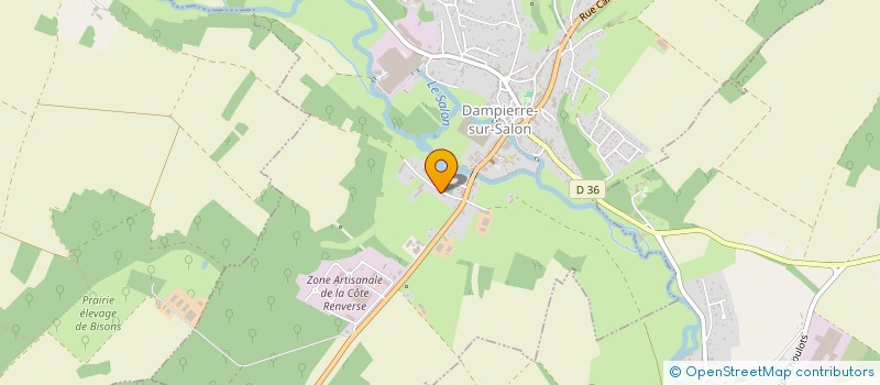 localisation de l'entreprise L.P.G  DAMPIERRE-SUR-SALON