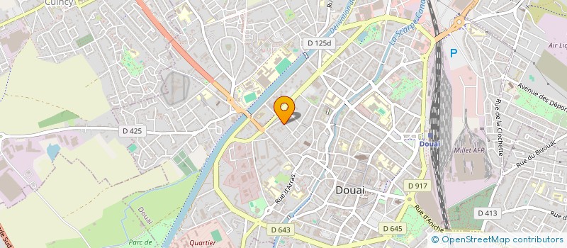 localisation de l'entreprise L.P.H. IMMOBILIER à DOUAI