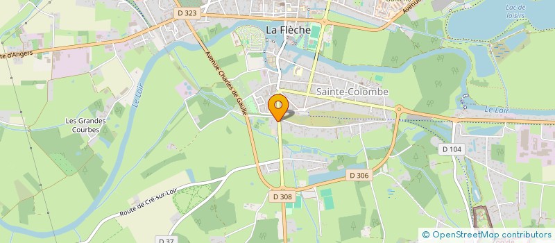 localisation de l'entreprise L.P.I.R.  LA FLECHE