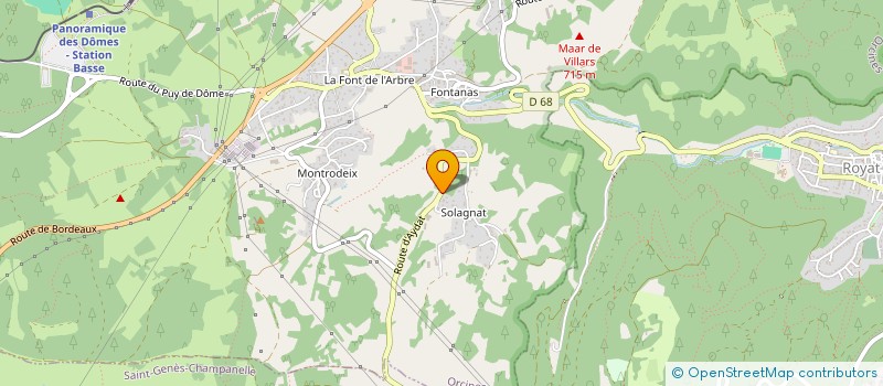 localisation de l'entreprise L & P IMMO  ORCINES