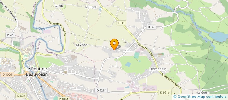 localisation de l'entreprise L.P.J.  DOMESSIN