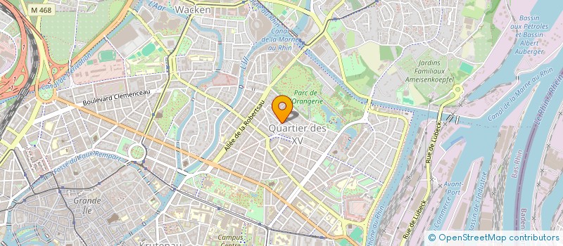 localisation de l'entreprise L.P.L.  STRASBOURG