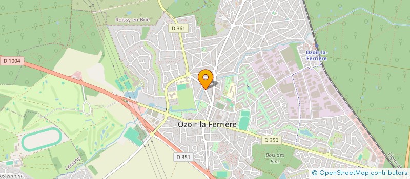 localisation de l'entreprise L.P.M.  OZOIR-LA-FERRIERE