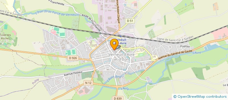 localisation de l'entreprise L.P MANGAS  VERNEUIL D'AVRE ET D'ITON