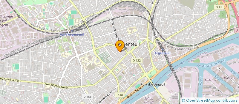 localisation de l'entreprise L.P. PROTHESES à ARGENTEUIL