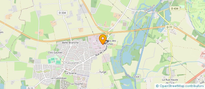 localisation de l'entreprise L P R COUVERTURE  CHAVAGNE