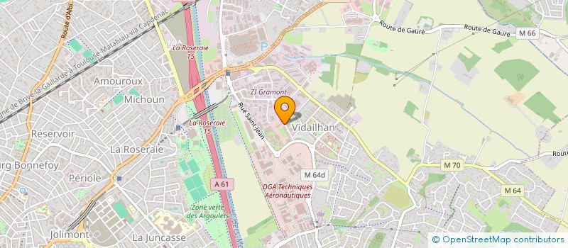 localisation de l'entreprise L.P.R. - LA PALETTE ROUGE à TOULOUSE