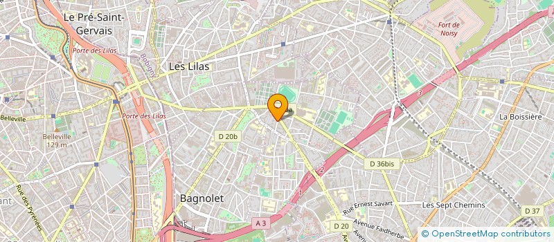 localisation de l'entreprise L.P.S à BAGNOLET