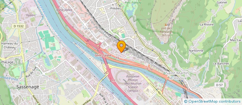 localisation de l'entreprise L.P.V. à GRENOBLE