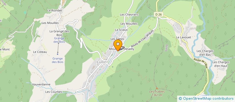 localisation de l'entreprise L P V  ENTREPRISE GENERALE  LULLIN