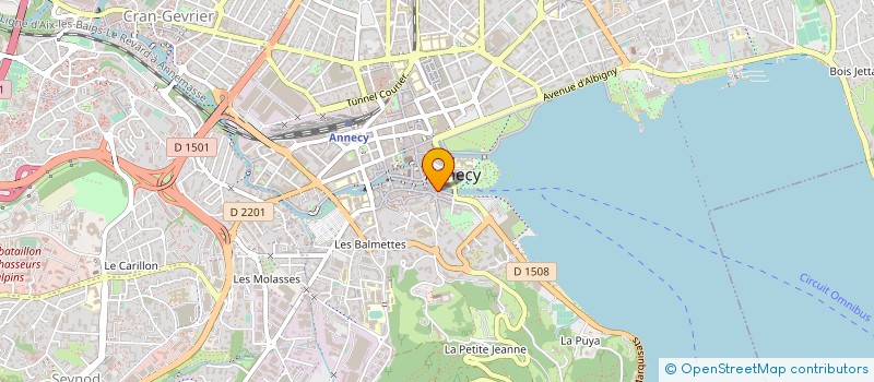 localisation de l'entreprise L.P. VIEUX QUARTIERS à ANNECY