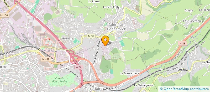 localisation de l'entreprise L.PETRE IMMO  SAINT-JEAN-BONNEFONDS