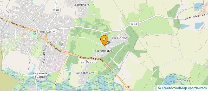 localisation de l'entreprise L.PITOIS à BREM-SUR-MER