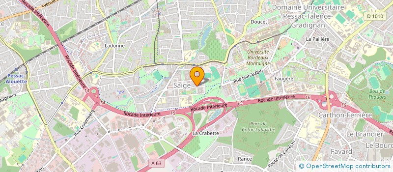 localisation de l'entreprise L. PLUS  PESSAC