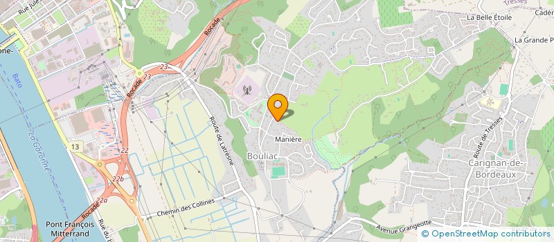 localisation de l'entreprise L PLUS M  BOULIAC