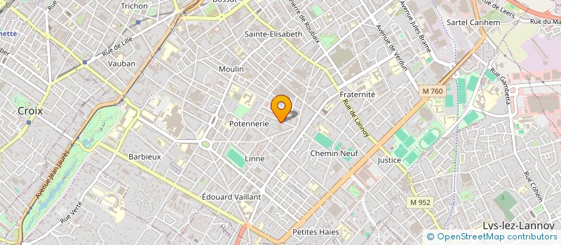 localisation de l'entreprise L PRESS à ROUBAIX