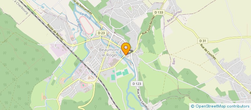 localisation de l'entreprise L.R.4. IMMO  BEAUMONT-LE-ROGER