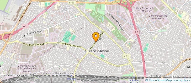 localisation de l'entreprise L.R à LE BLANC-MESNIL