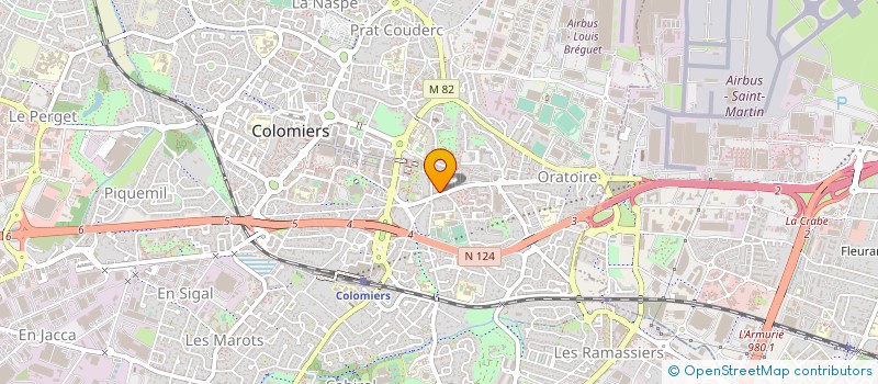 localisation de l'entreprise L.R. à COLOMIERS