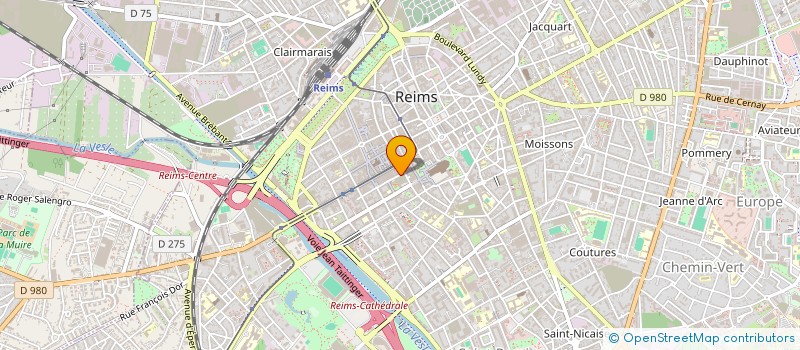 localisation de l'entreprise L & R  REIMS