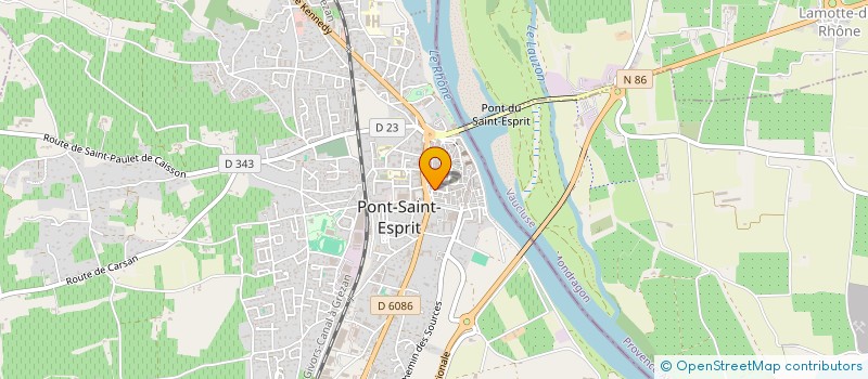 localisation de l'entreprise L.R.A.B.  PONT-SAINT-ESPRIT