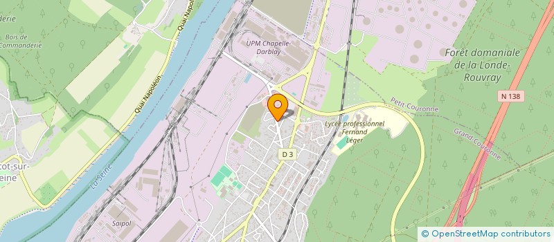 localisation de l'entreprise L.R AUTOMOBILES à GRAND-COURONNE