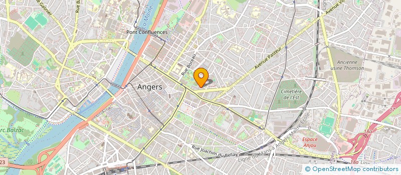 localisation de l'entreprise L.R AVOCATS à ANGERS