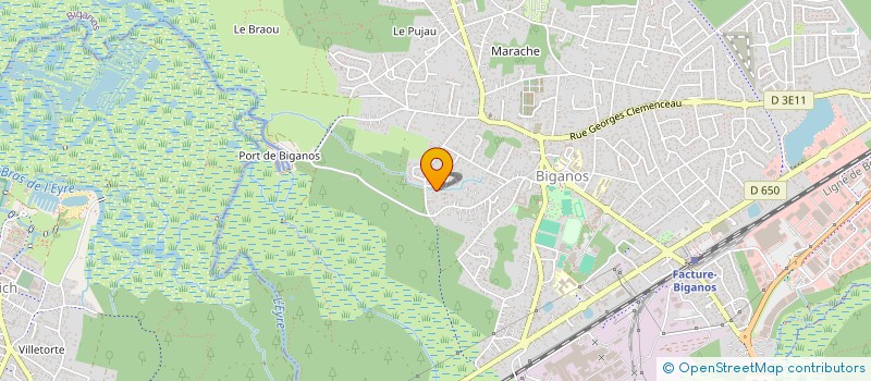 localisation de l'entreprise L.R.B LES RENOVATIONS BERGER  BIGANOS
