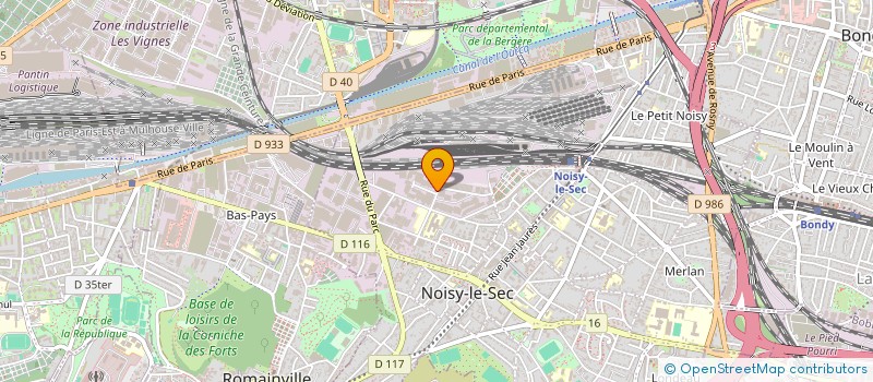 localisation de l'entreprise L-R CONSTRUCTION à NOISY-LE-SEC