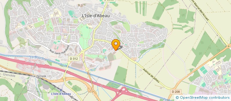 localisation de l'entreprise L.R CONTROLE à L'ISLE-D'ABEAU
