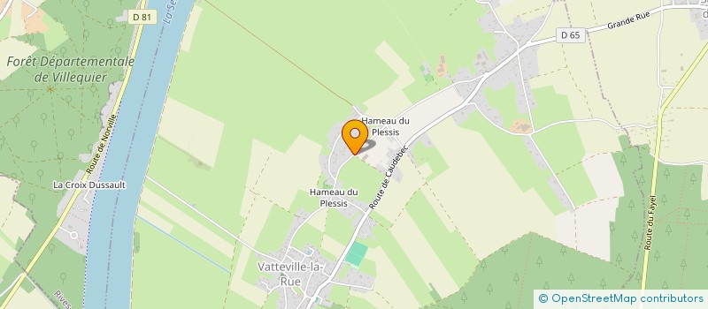 localisation de l'entreprise L.R.COUVERTURE  VATTEVILLE-LA-RUE