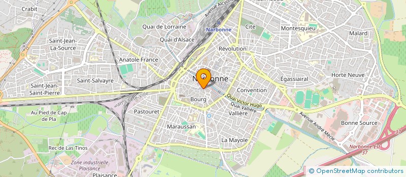 localisation de l'entreprise L'R D'UN MEC  NARBONNE