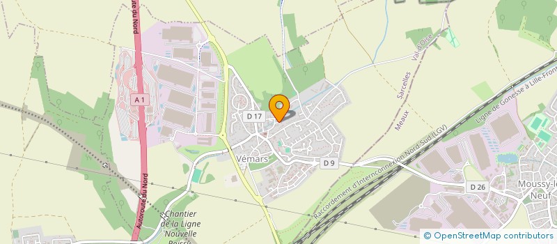 localisation de l'entreprise L.R ET C.D. TP  VEMARS