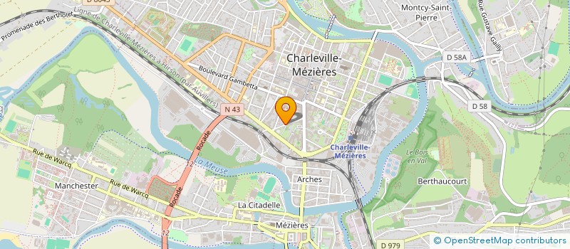 localisation de l'entreprise L.R.H.  CHARLEVILLE-MEZIERES
