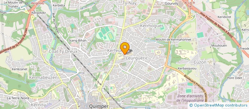 localisation de l'entreprise L.R.H. DIS à QUIMPER