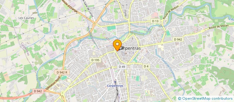 localisation de l'entreprise L.R.J.  CARPENTRAS