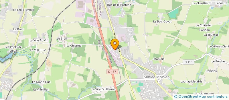localisation de l'entreprise L.R.J  MINIAC-MORVAN