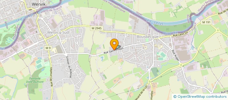 localisation de l'entreprise L.R.J.S BATIMENTS  BOUSBECQUE