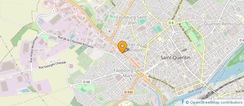 localisation de l'entreprise L.R.L. à SAINT-QUENTIN