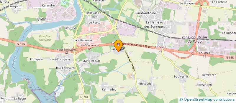 localisation de l'entreprise L.R.M. à KERVIGNAC