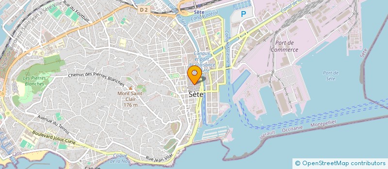 localisation de l'entreprise L RODIER S A  SETE