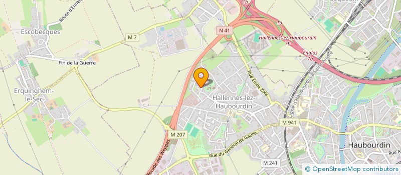 localisation de l'entreprise L.S  HALLENNES-LEZ-HAUBOURDIN