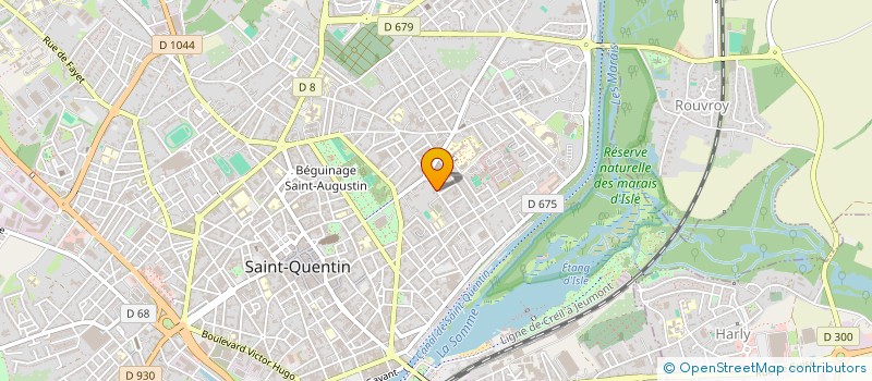 localisation de l'entreprise L.S.A. à SAINT-QUENTIN