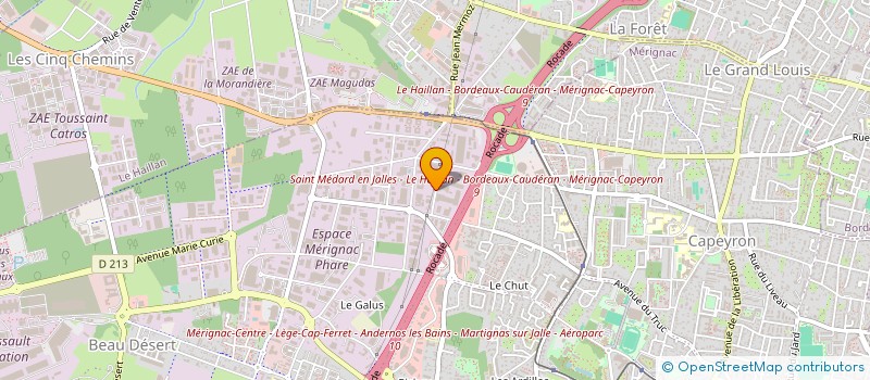 localisation de l'entreprise L.S.A INVESTISSEMENTS  MERIGNAC